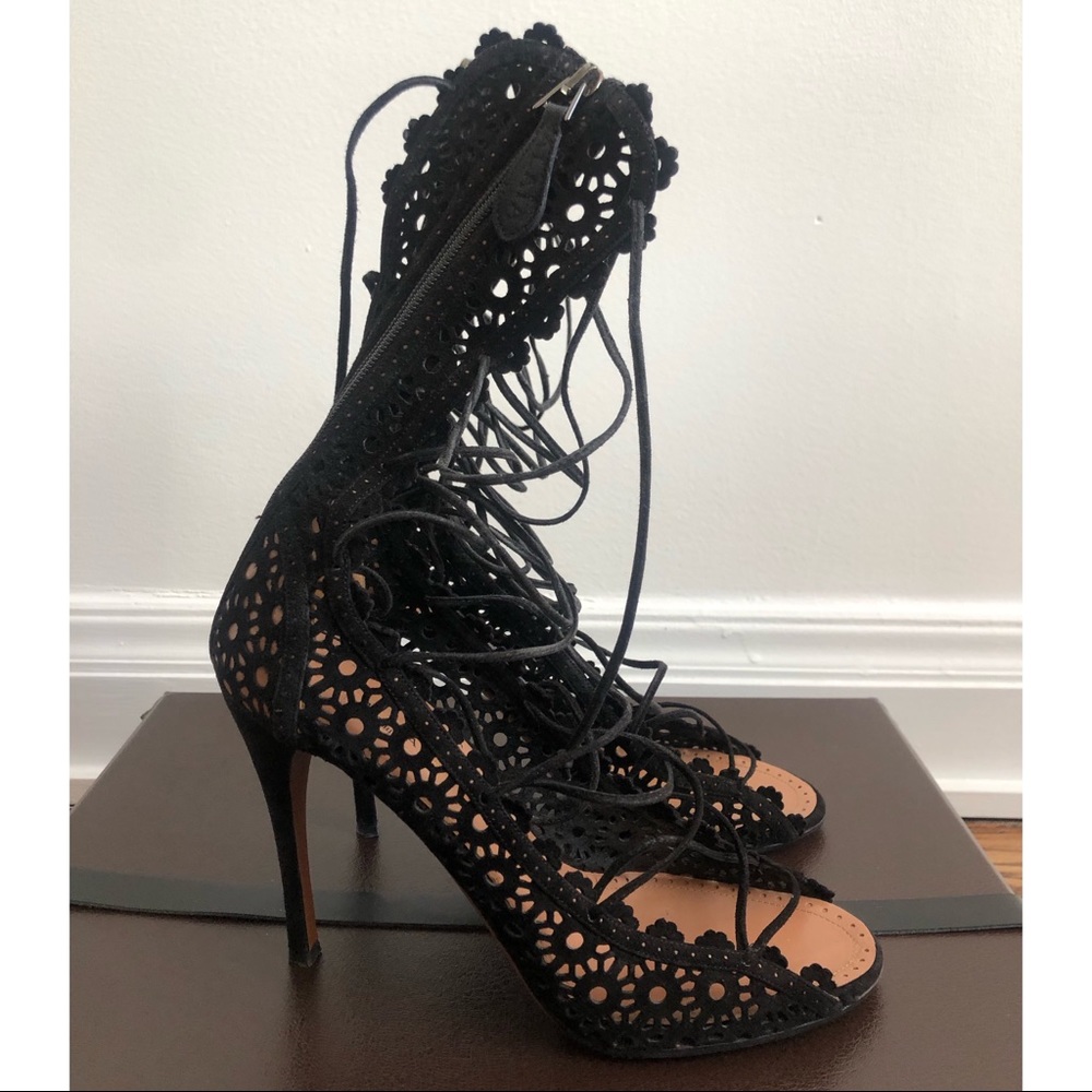 Alaia suede sandal